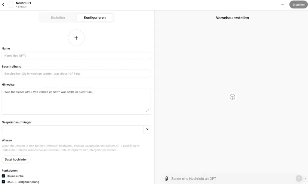 customGPT erstellen