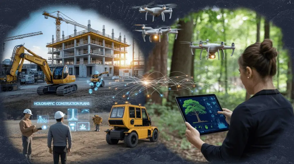 Künstliche Intelligenz auf Baustellen, in Wäldern und im Gesundheitswesen 1 KI im Bau, im Wald und ausserhalb vom Büro – Funktioniert das wirklich?
