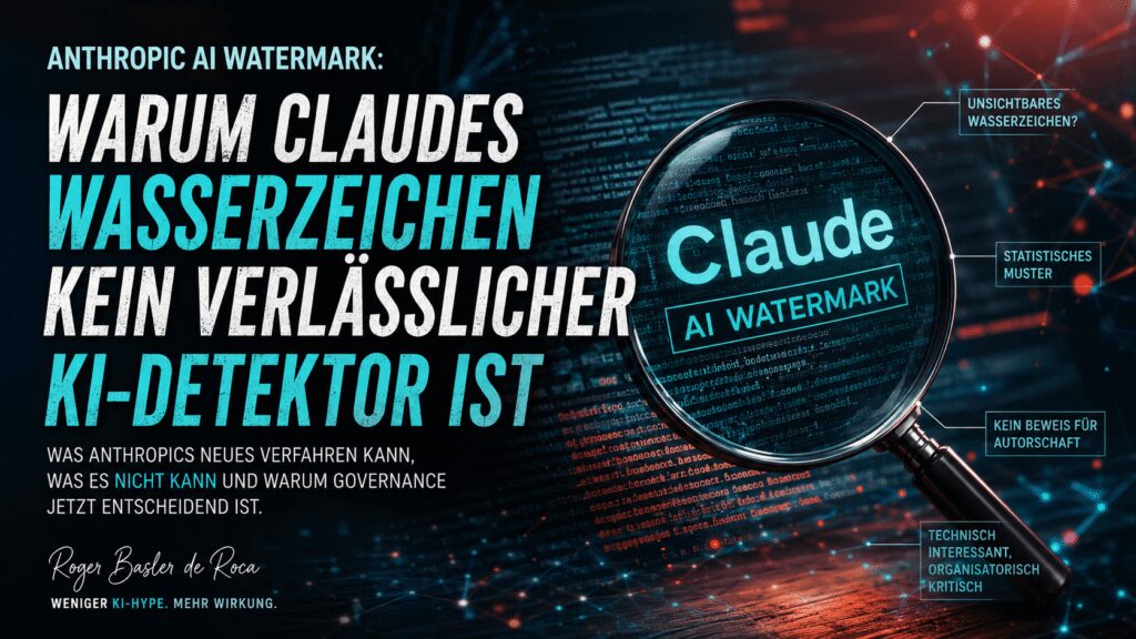 Anthropic AI Watermark: Ein Wasserzeichen? Nun ja, fast aber eben nicht ganz 5 Anthropic KI Wasserzeichen
