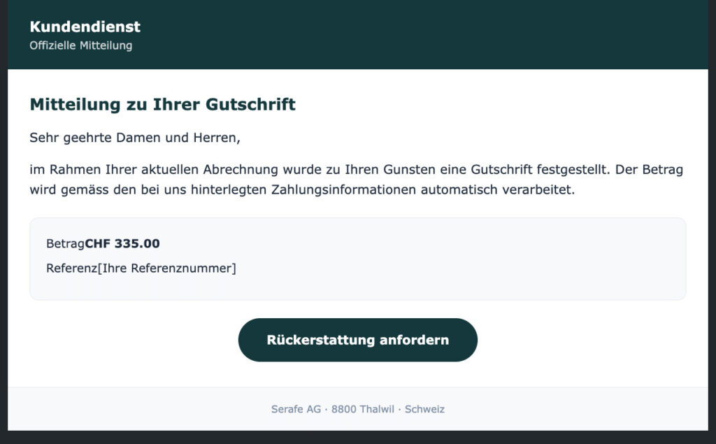 Achtung vor ChatGPT Phishing: neue Emails im Umlauf mit Falschmeldung 2 ChatGPT Falschmeldung 1 1
